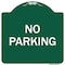 Signmission Designer Series Sign No Parking, Green & White Heavy-Gauge Aluminum Sign, 18" x 18", GW-1818-9947 A-DES-GW-1818-9947 - alternate 1